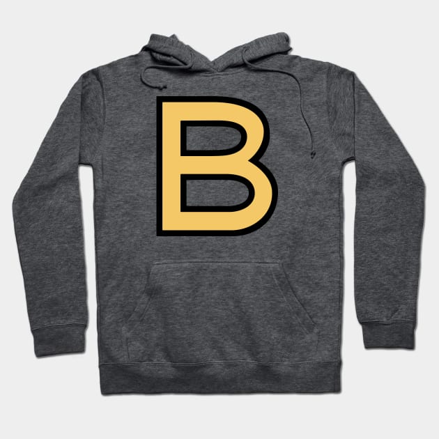 Funky Yellow Letter B Hoodie by Thespot